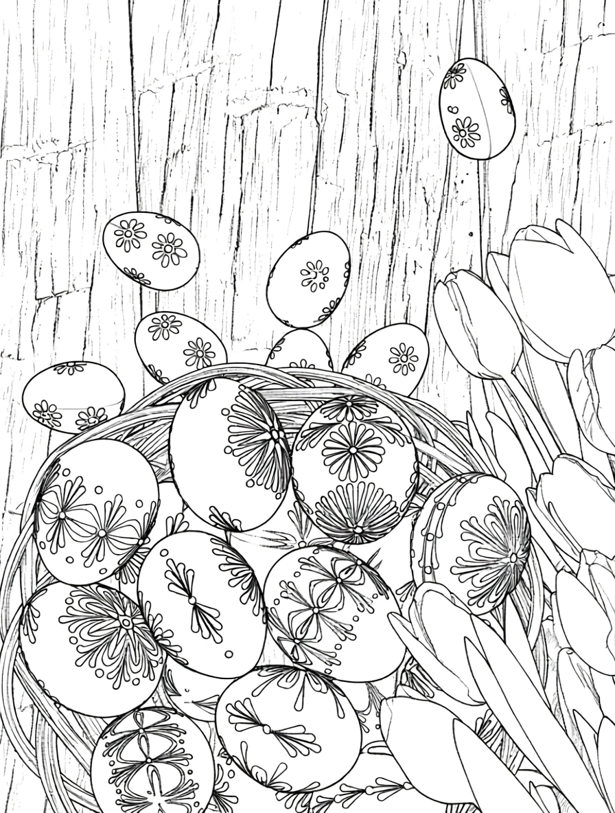 easter coloring page - free coloring pages