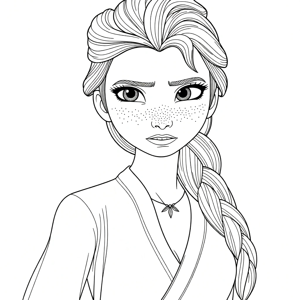 elsa coloring page - free printable coloring pages