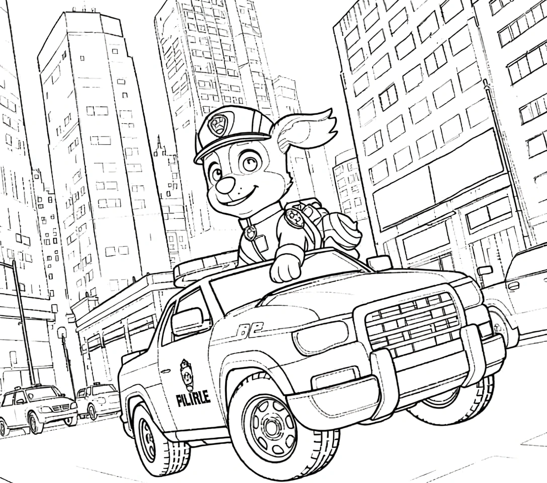 paw patrol coloring page - free coloring pages for kids