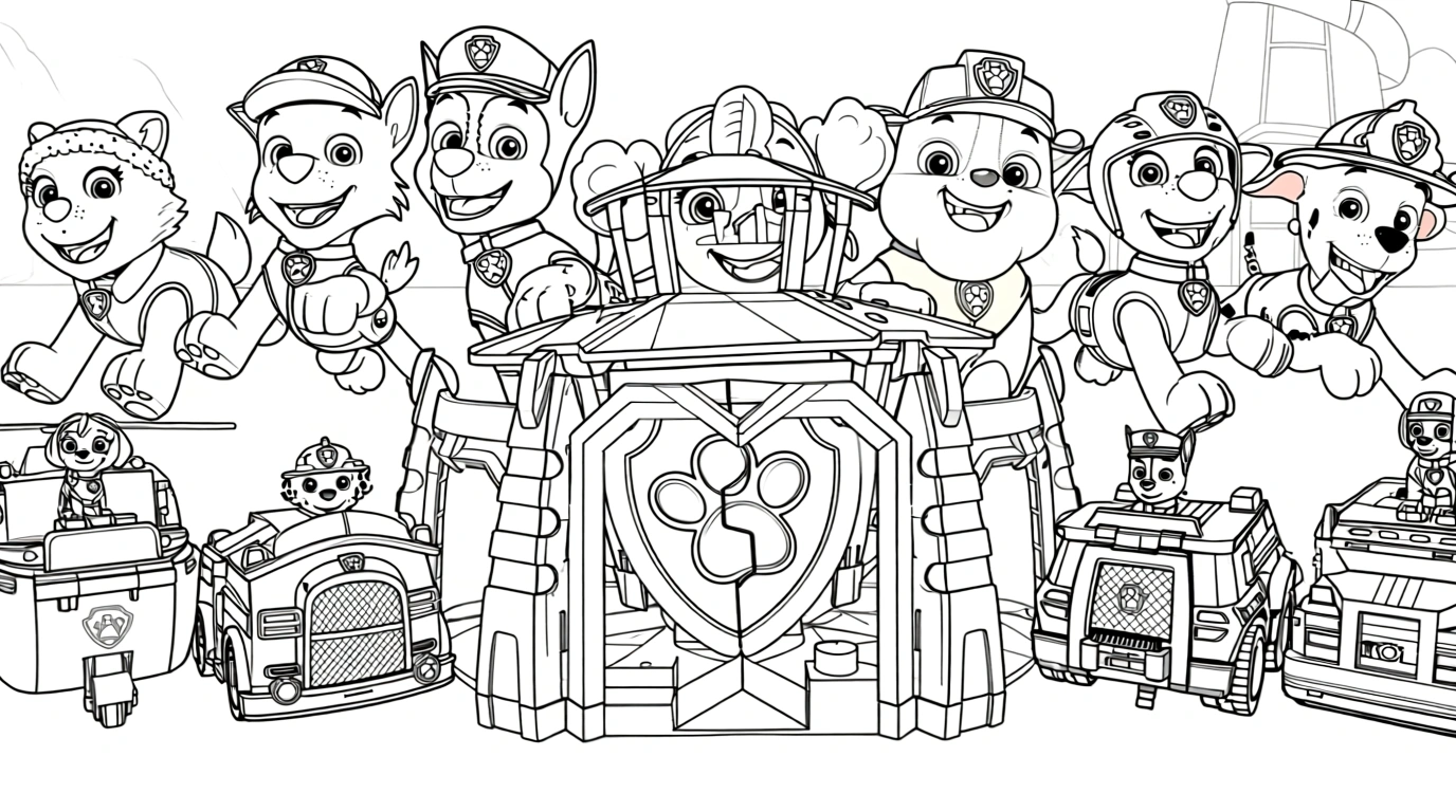 paw patrol coloring page - free coloring pages for kids