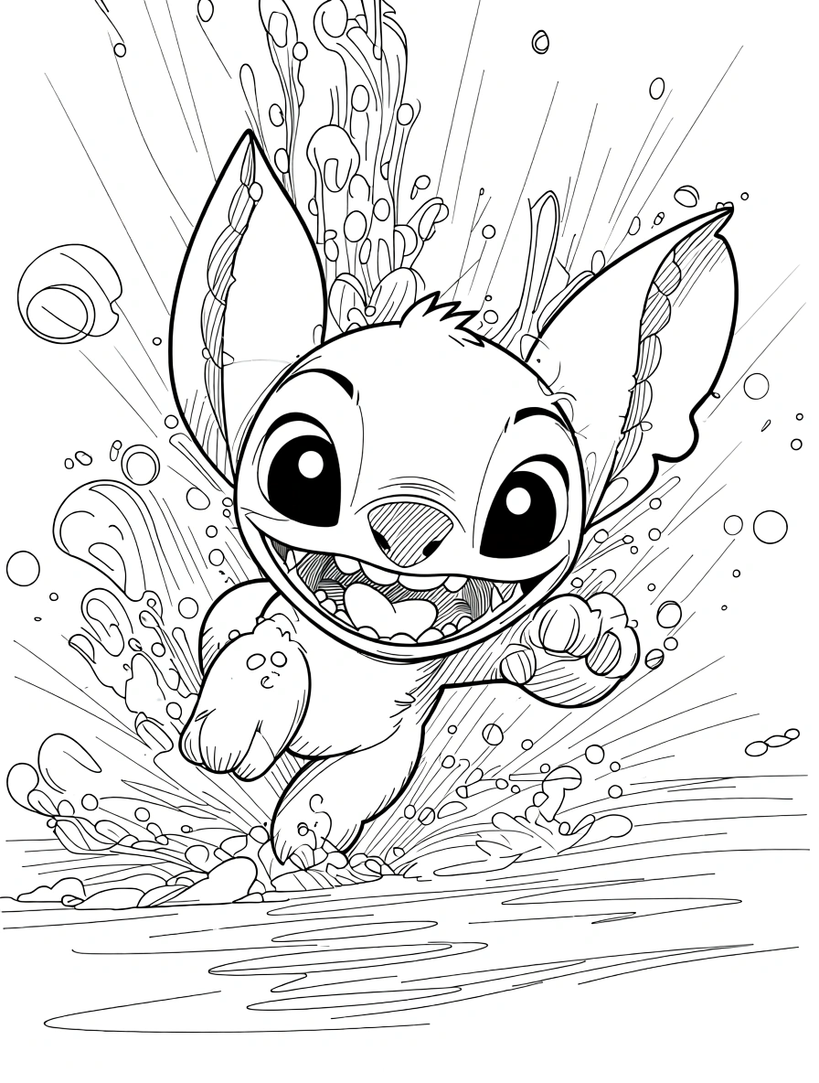 printable stitch coloring pages - coloring book