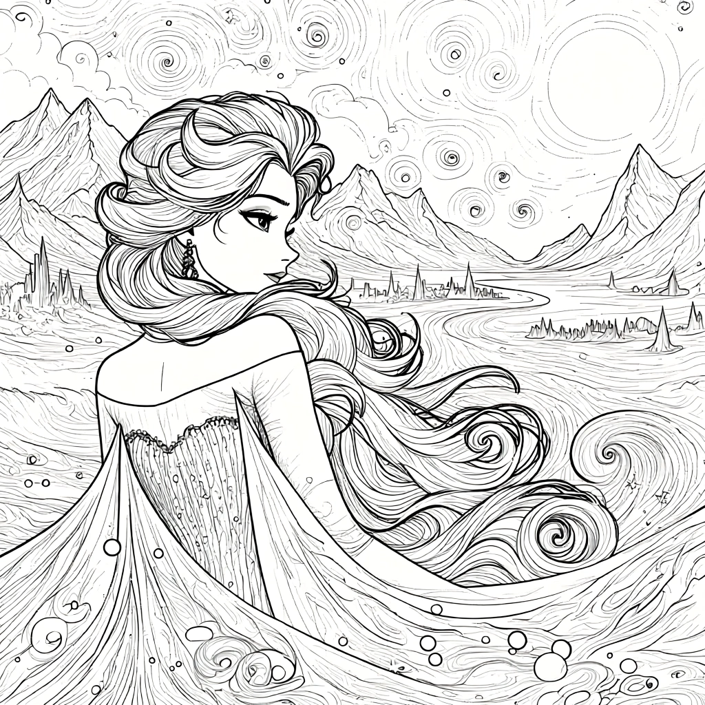 disney elsa coloring pages - adult coloring books