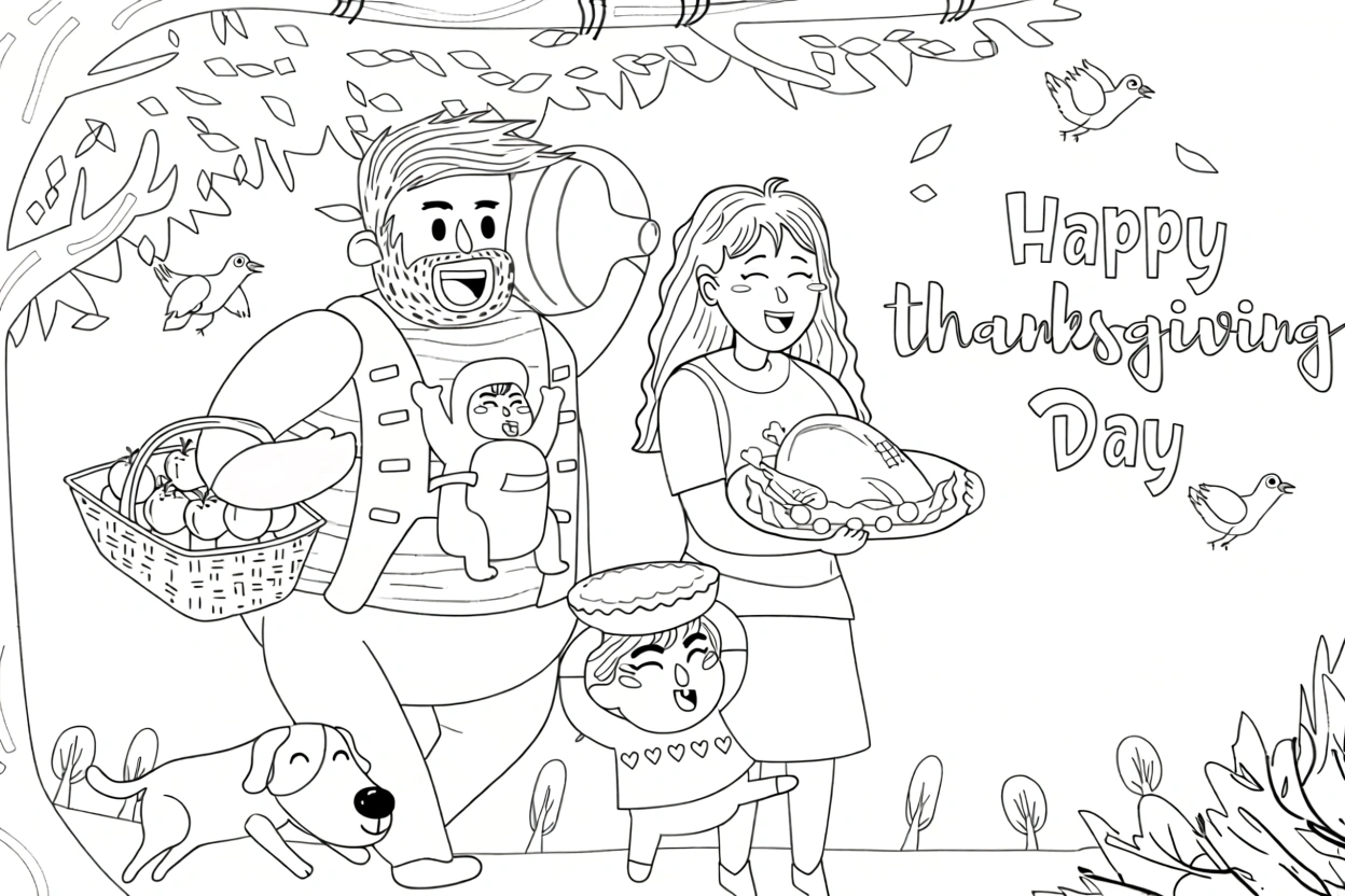 free thanksgiving coloring pages - coloring sheets