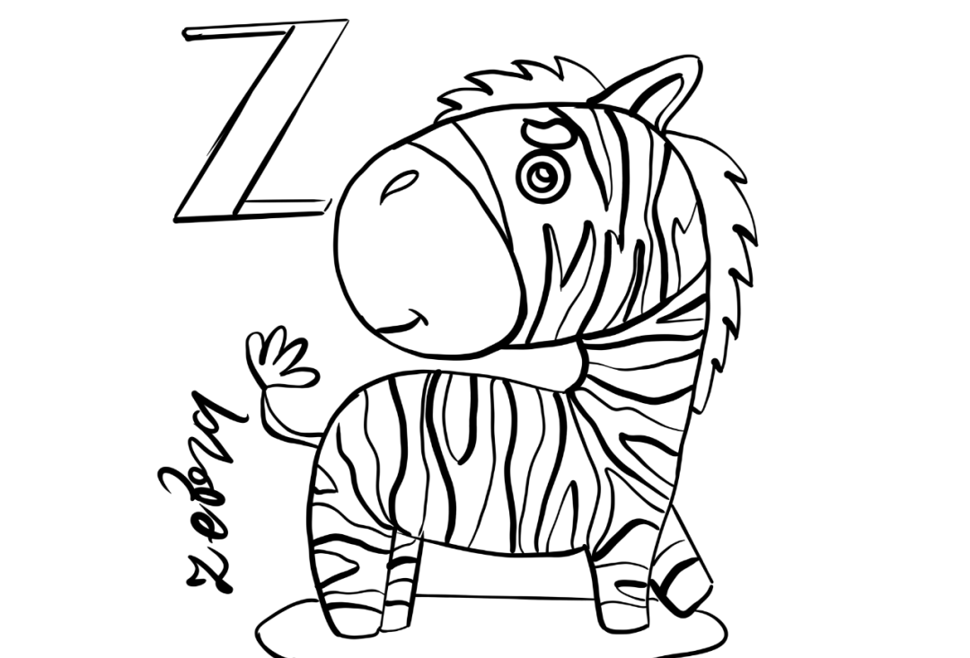color by alphabet coloring pages - cute coloring pages for kids