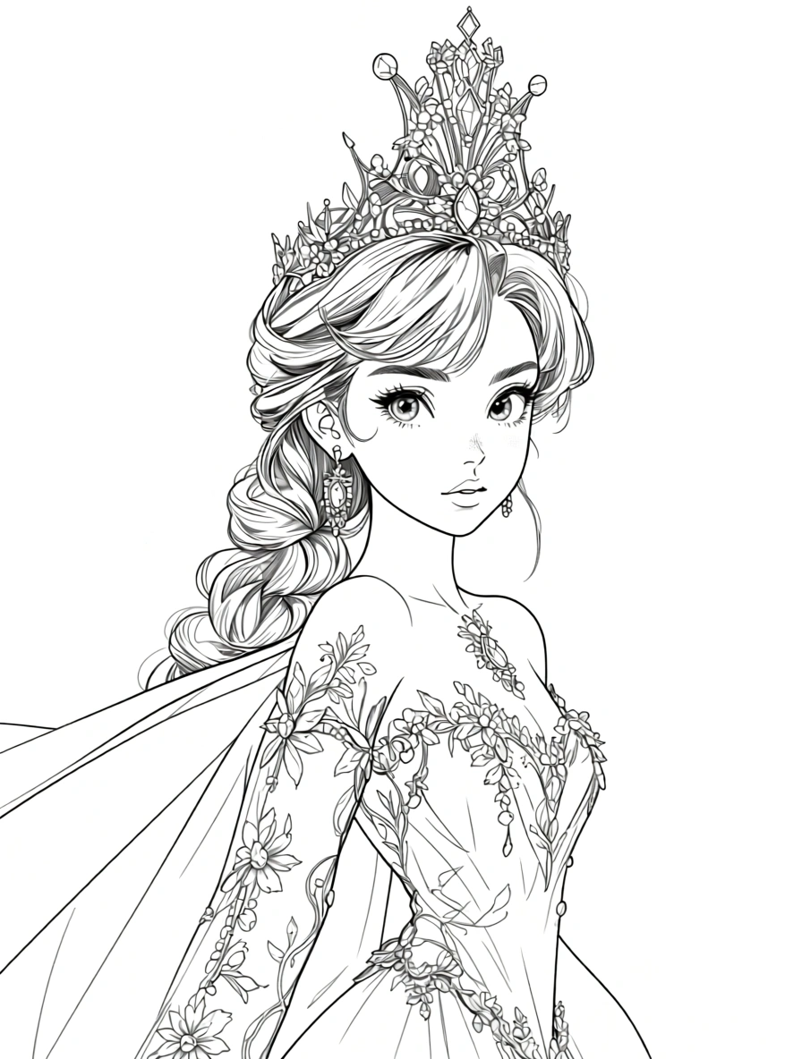 coloring pages princess - coloring pages printable