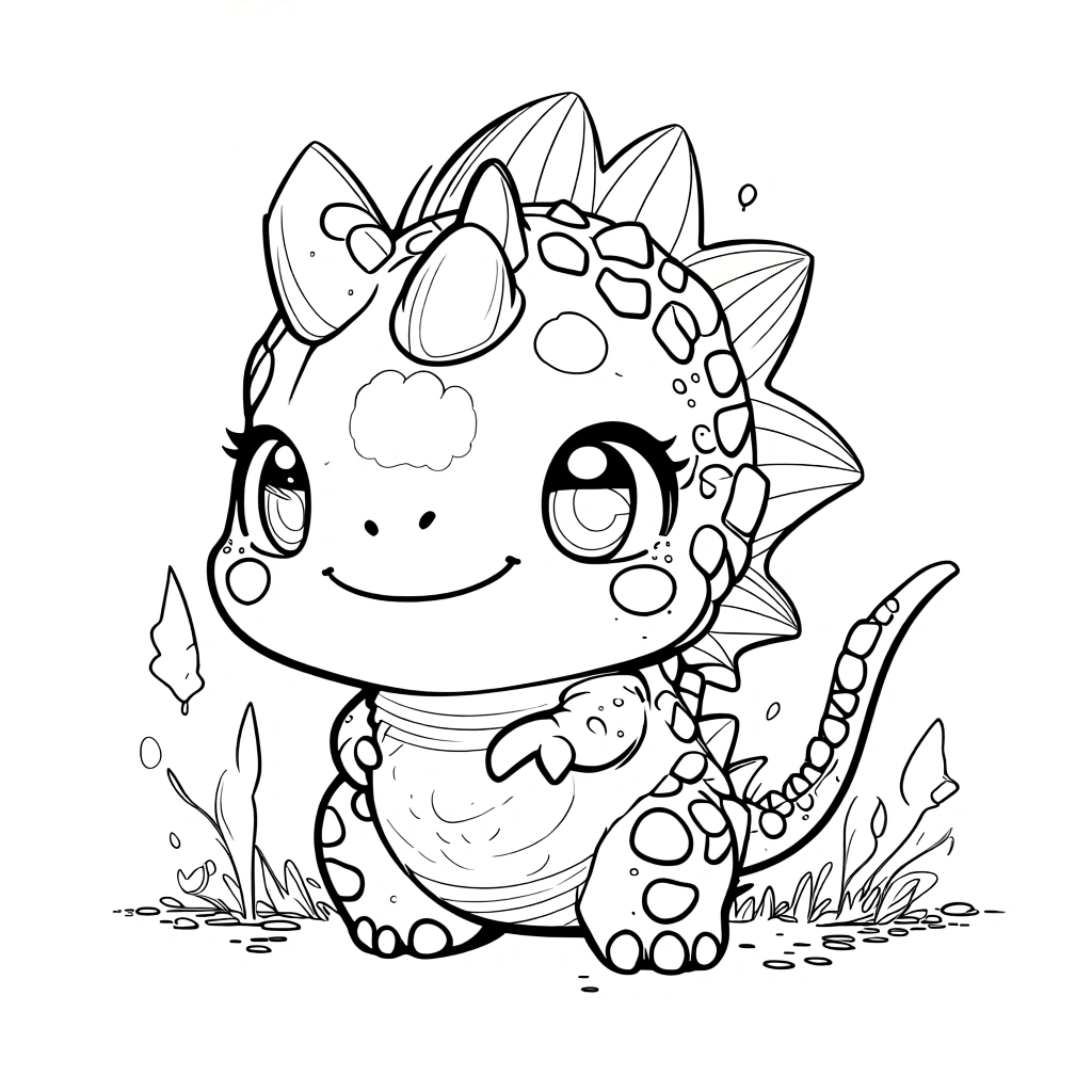 dinosaur color pages - coloring book