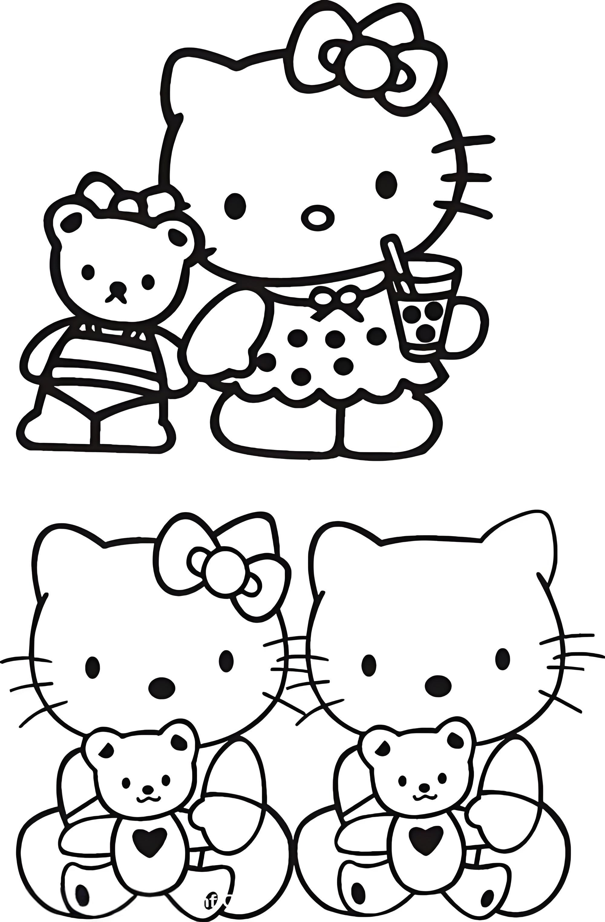 hello kitty halloween coloring page - coloring sheets