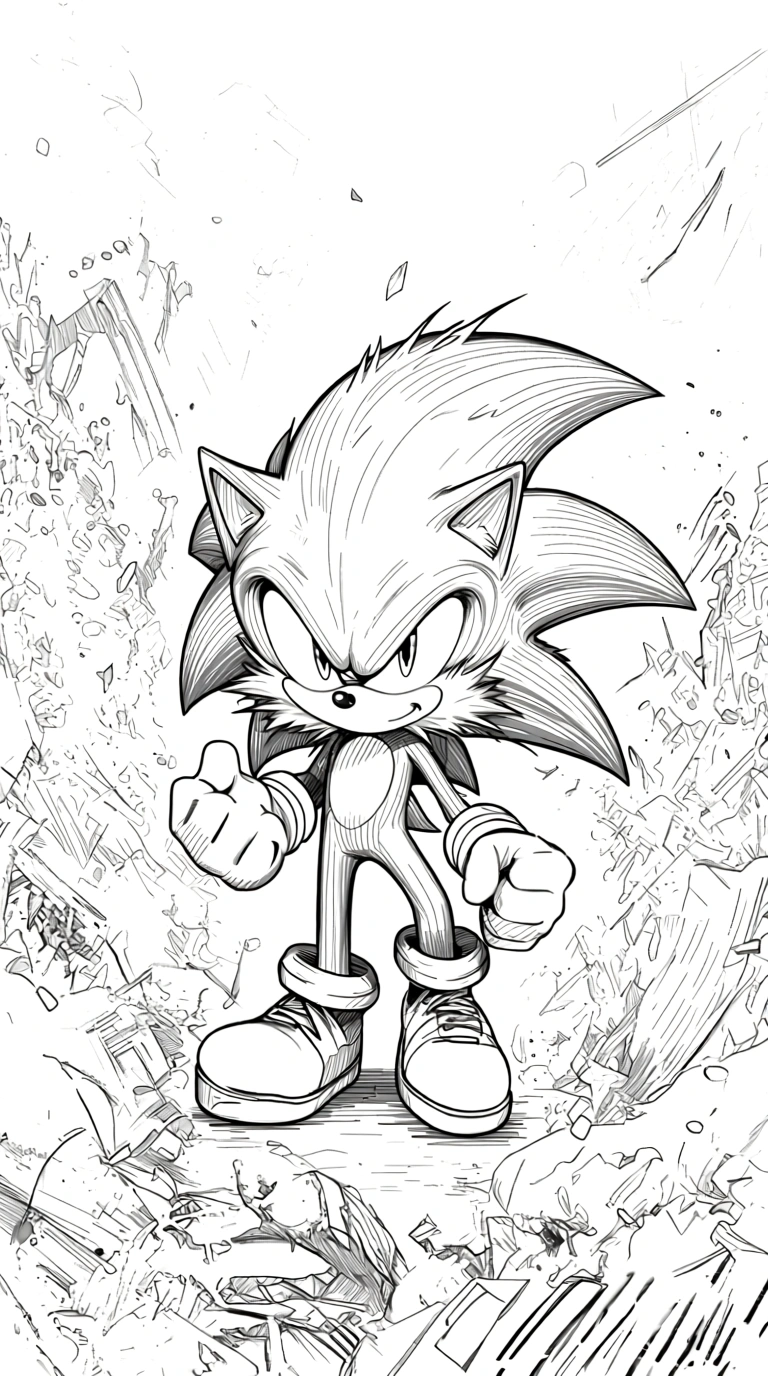 dark sonic coloring pages - coloring pages
