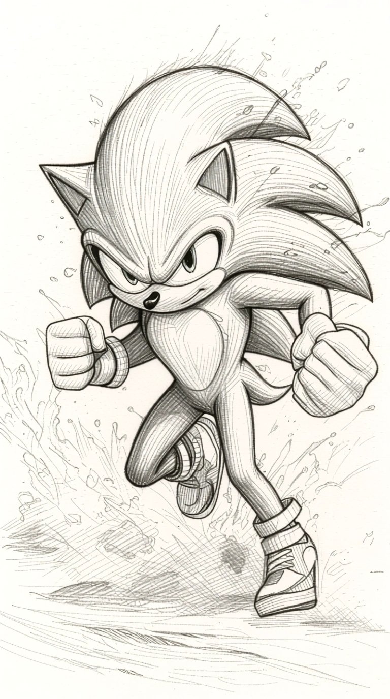 sonic the hedgehog coloring pages - coloring pages for adults