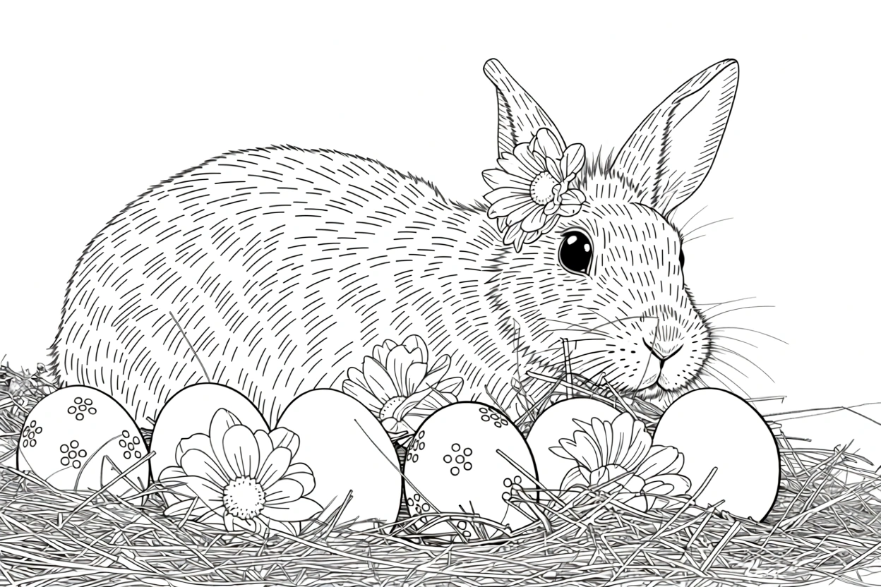 printable easter coloring pages - adult coloring pages