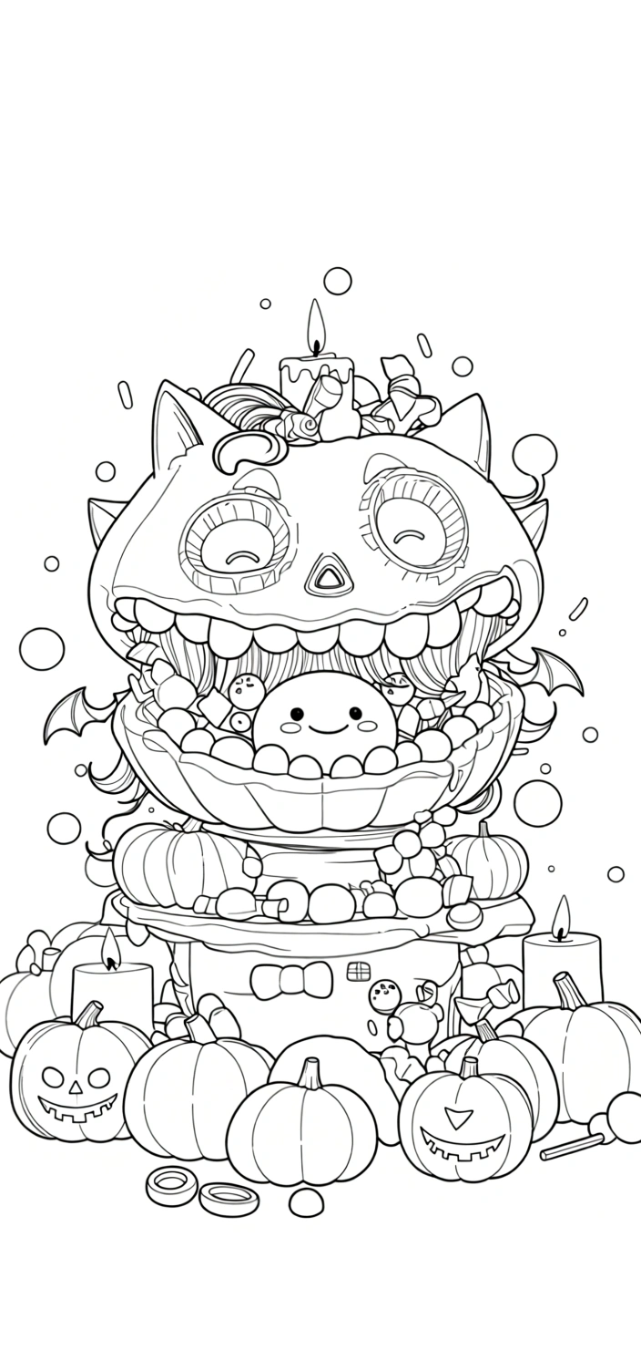 halloween coloring pages printable - coloring book