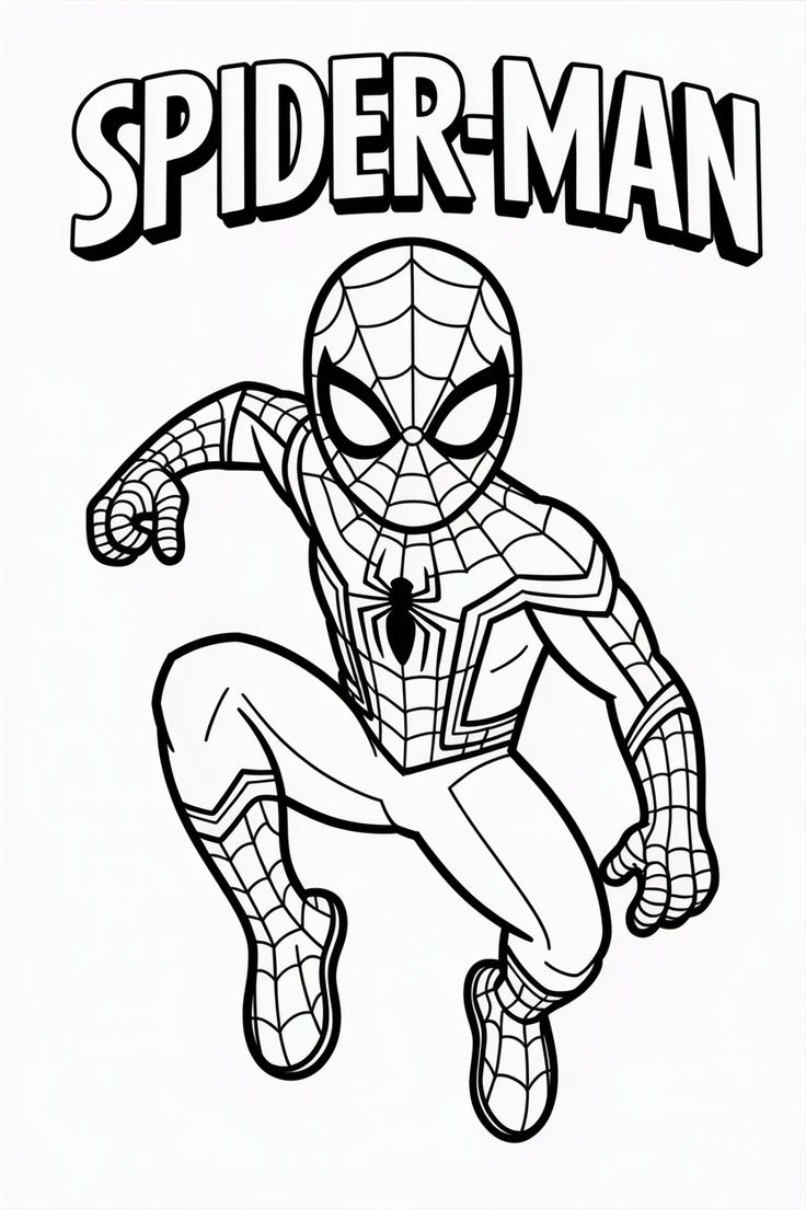 printable spiderman coloring pages - crayola coloring pages