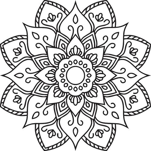 monday mandala halloween coloring pages - coloring pages for kids