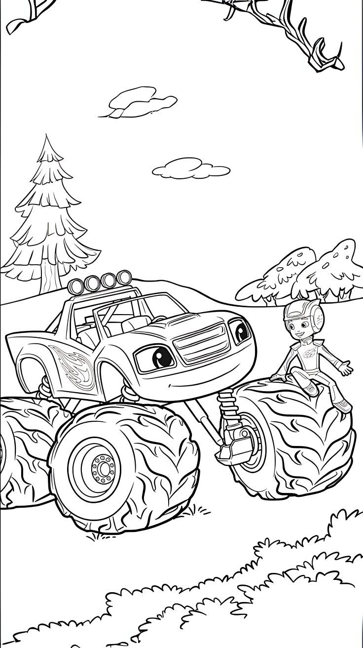 monster coloring pages - cute coloring pages