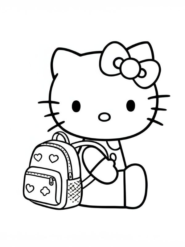 hello kitty and friends coloring pages - free coloring pages for kids