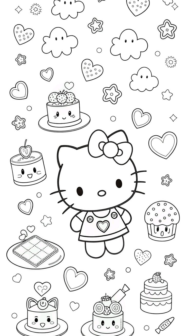 hello kitty halloween coloring pages - coloring pages for kids