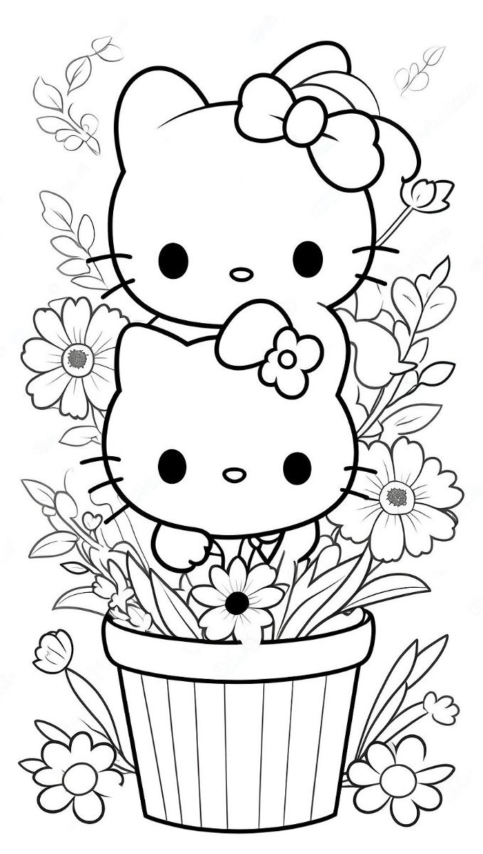 hello kitty printable coloring pages - coloring page for kids