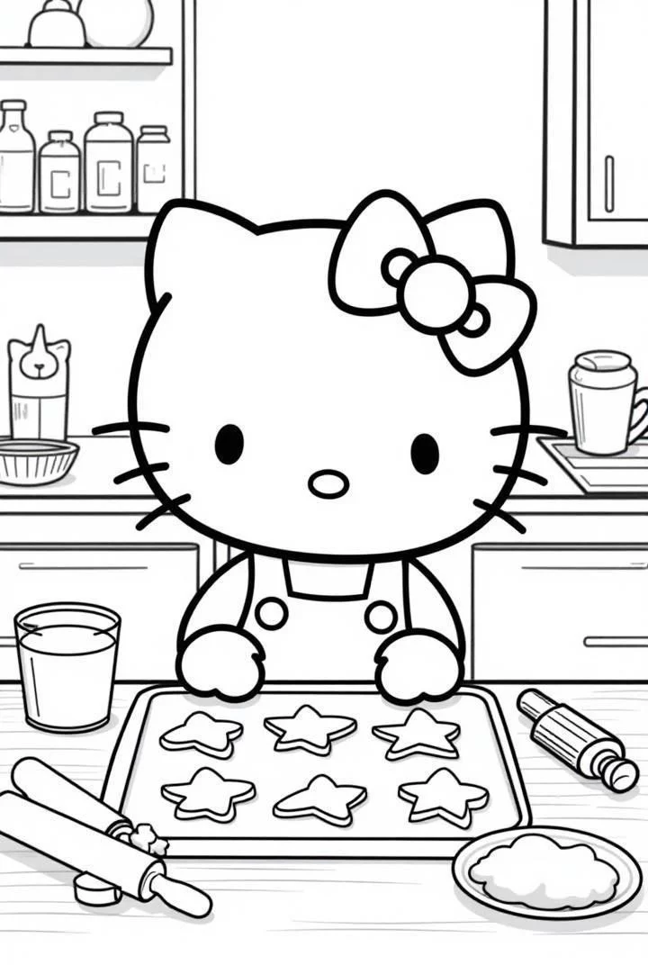 halloween hello kitty coloring pages - free coloring pages for kids