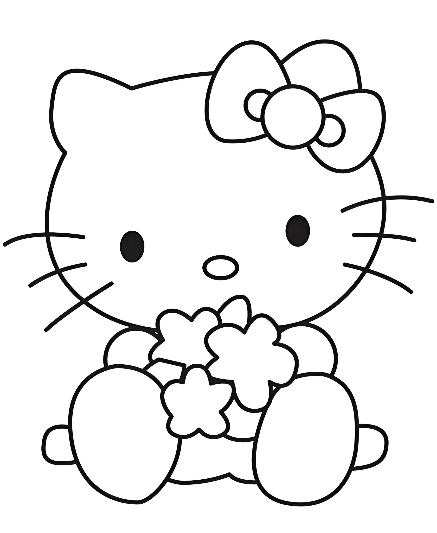 printable hello kitty coloring pages - coloring pages for kids