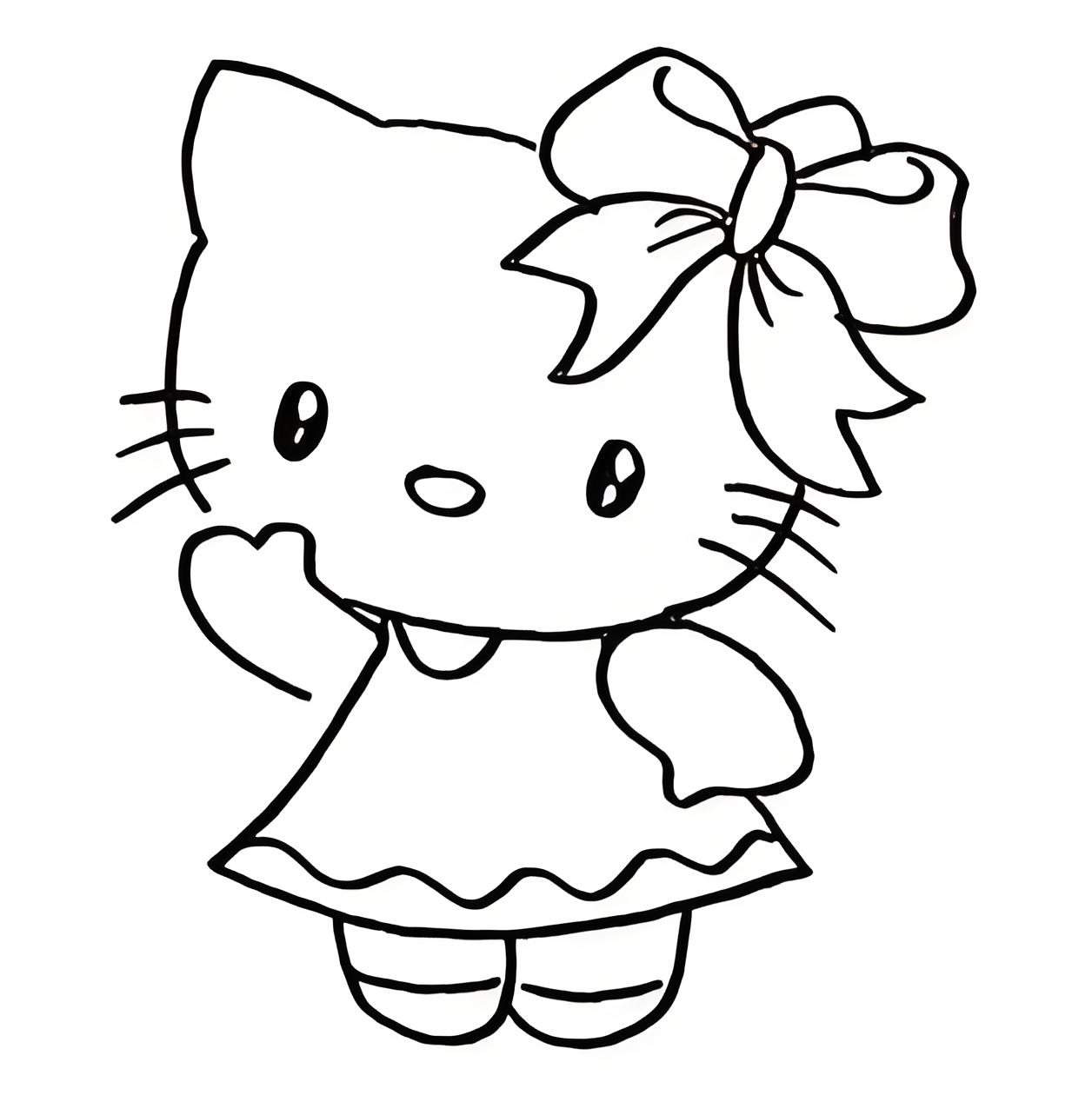 hello kitty halloween coloring pages - free coloring pages for kids