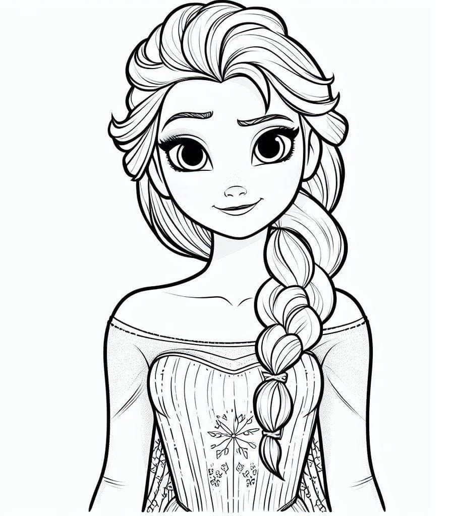 frozen anna and elsa coloring pages - coloring page