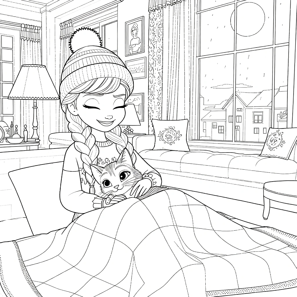 elsa frozen coloring pages - coloring sheet