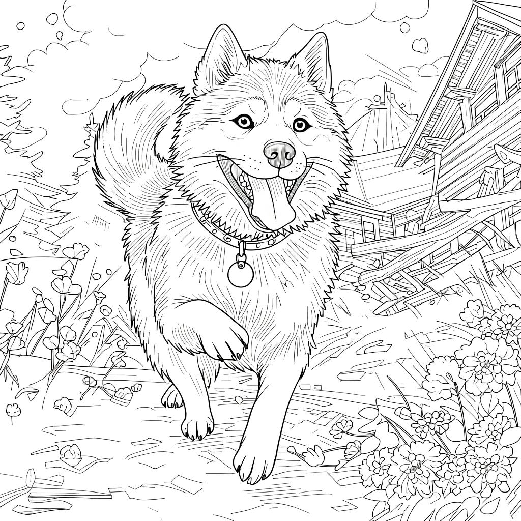 puppy coloring page - coloring sheet