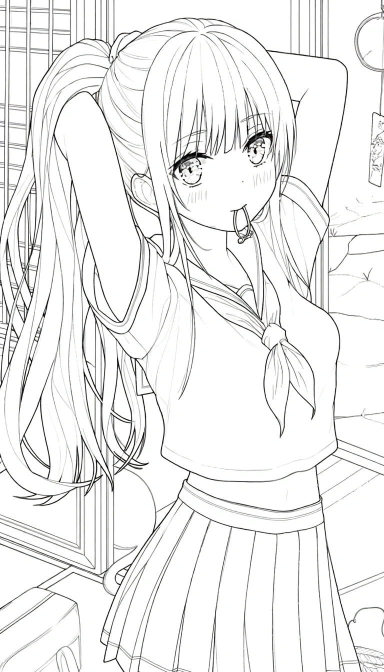 anime coloring page - coloring sheet