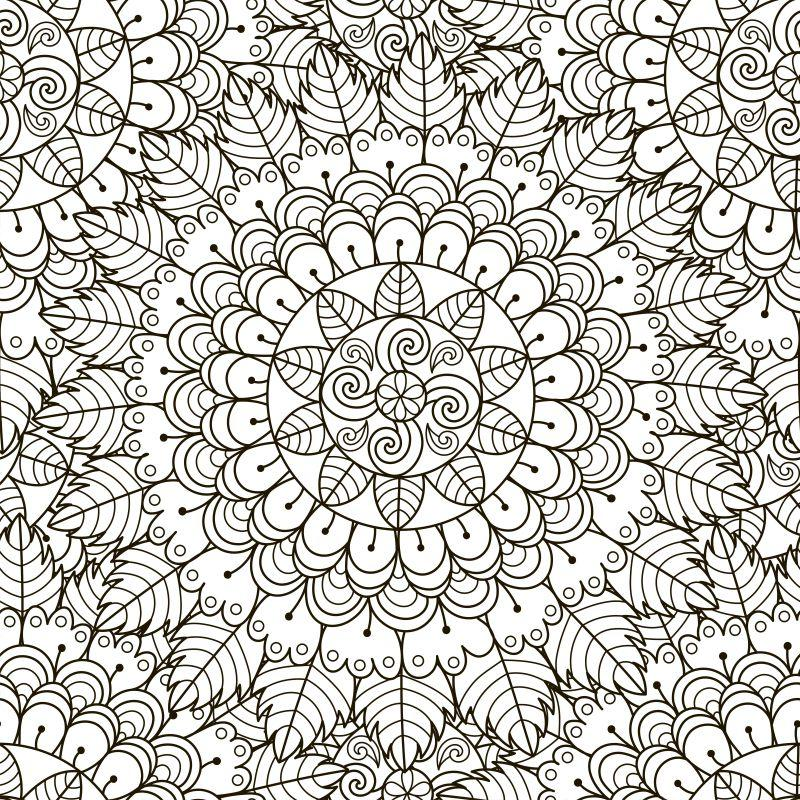 monday mandala coloring pages - coloring page