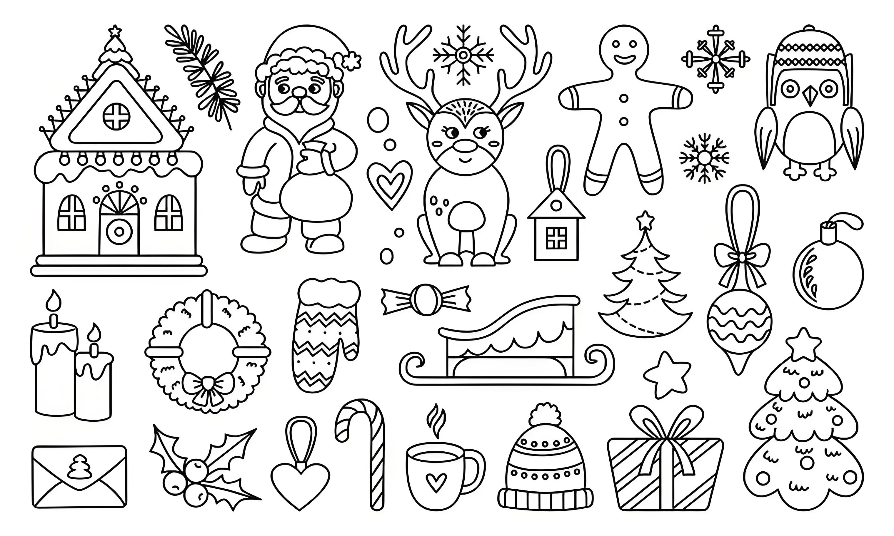 christmas coloring pages printable pdf - coloring page