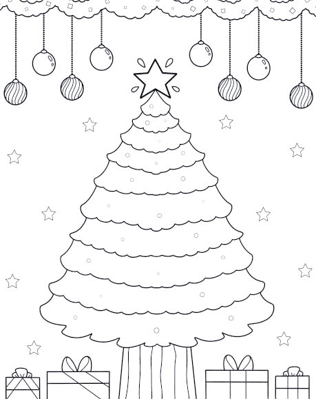 coloring pages christmas - coloring sheet
