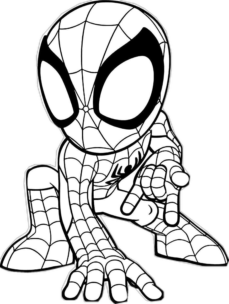 spiderman coloring page - free printable coloring pages