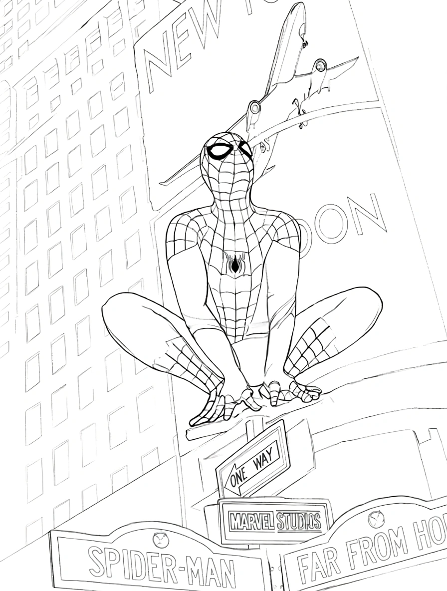 coloring pages spiderman - coloring books