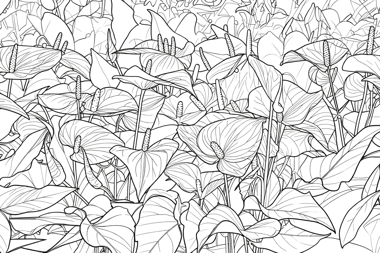 flower color page - printable coloring pages
