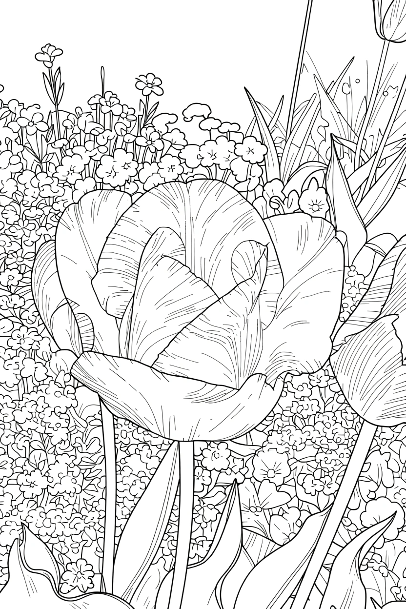flower coloring pages for adults - printable coloring pages