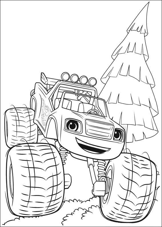 monster truck coloring page - coloring pages for adults