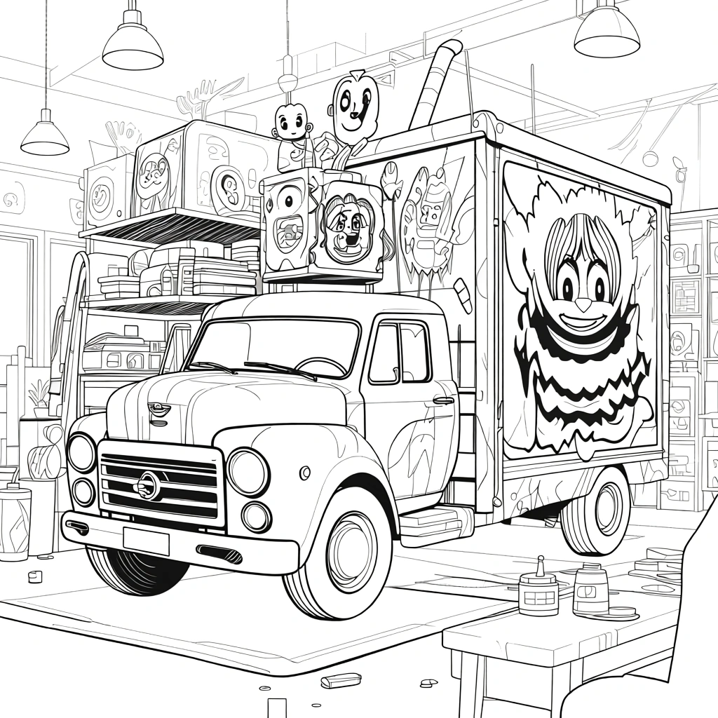 monster jam coloring pages - free printable coloring pages