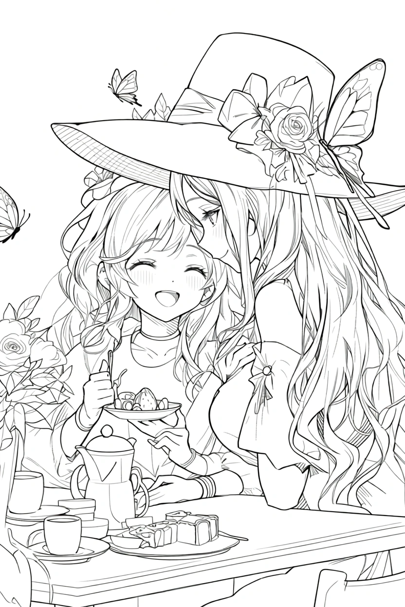 coloring anime pages - coloring sheets