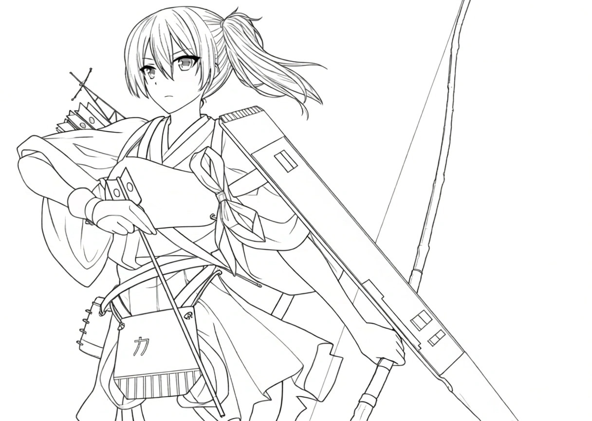 printable anime coloring pages - cute coloring pages