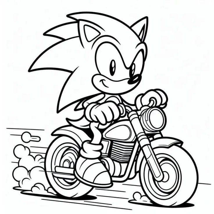 coloring page sonic - free coloring pages for kids