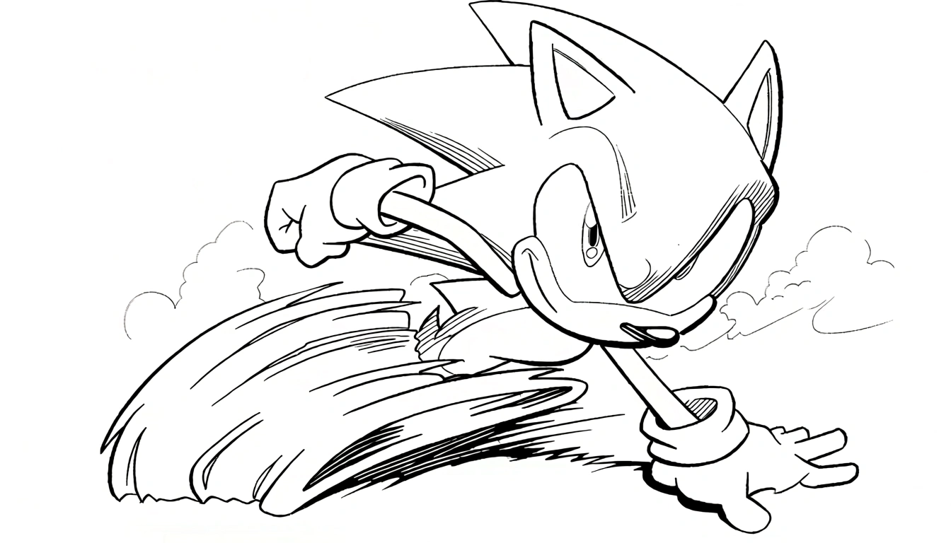print sonic the hedgehog coloring pages - adult coloring pages