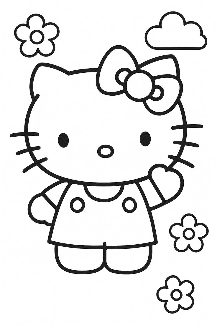 hello kitty coloring pages - coloring page for kids