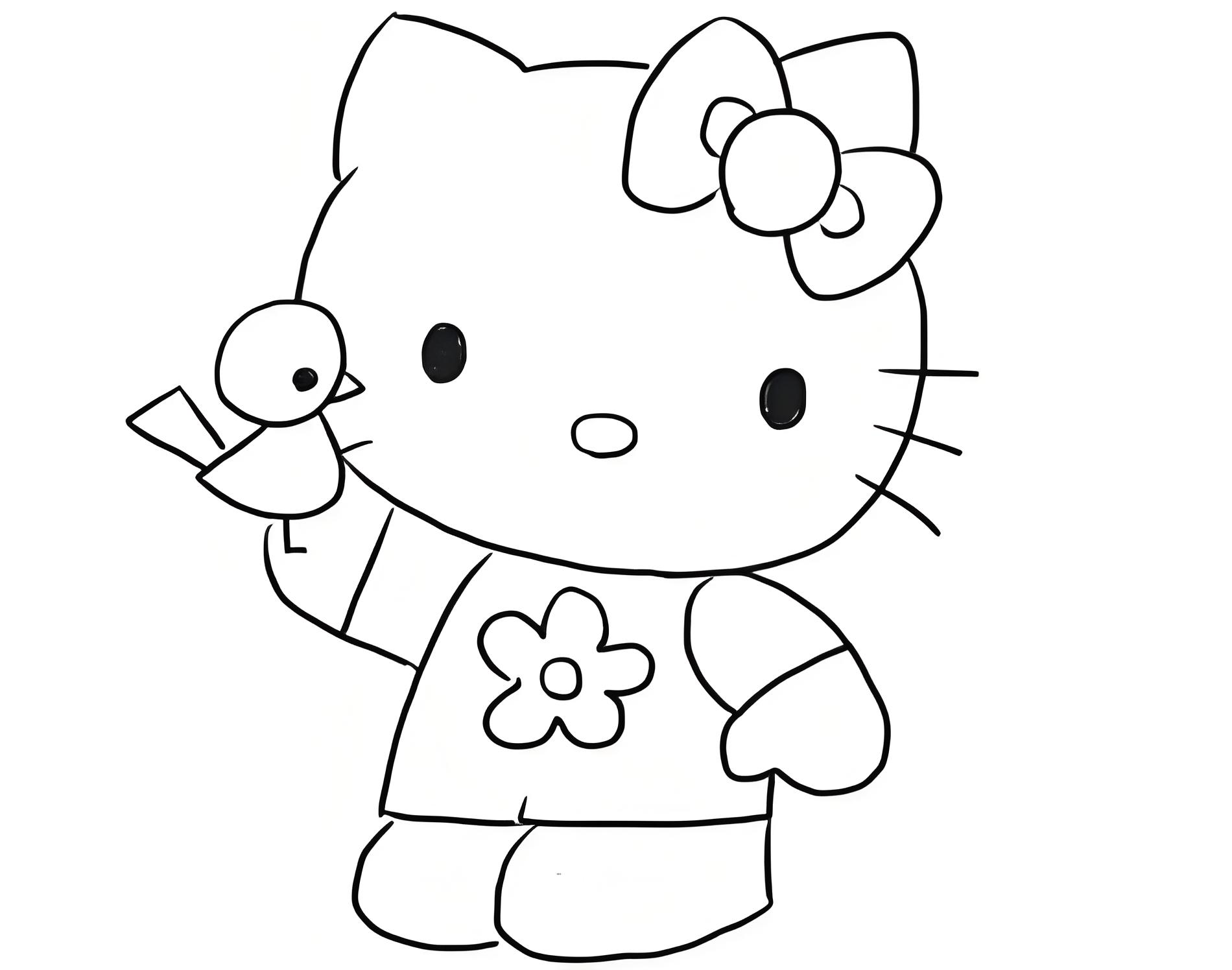 hello kitty coloring pages printable - cute coloring pages for kids