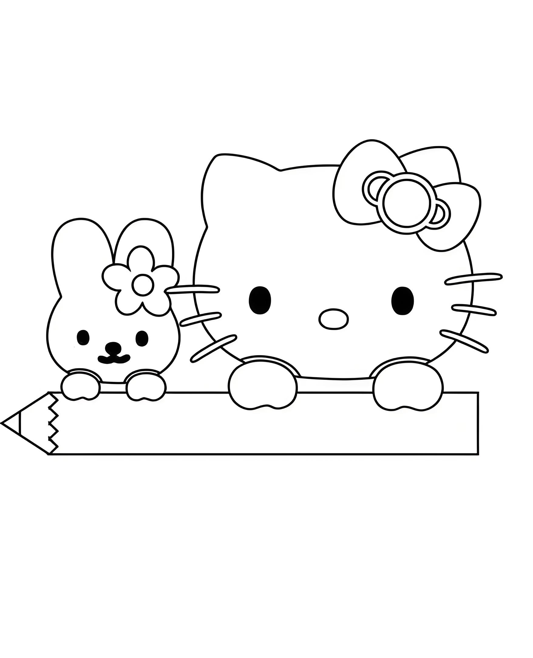 hello kitty halloween coloring page - coloring pages for kids